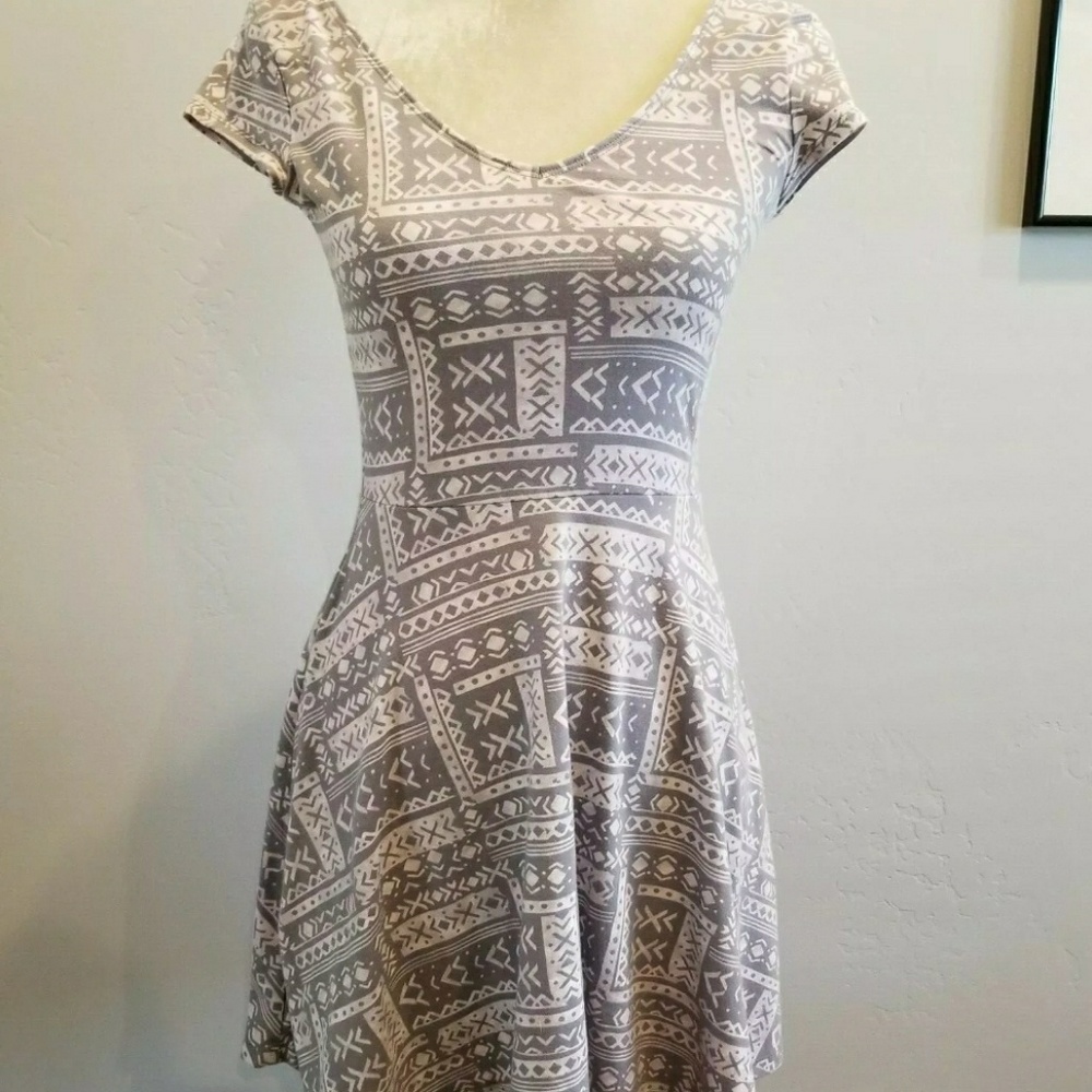 Gray Hollister Skater Dress